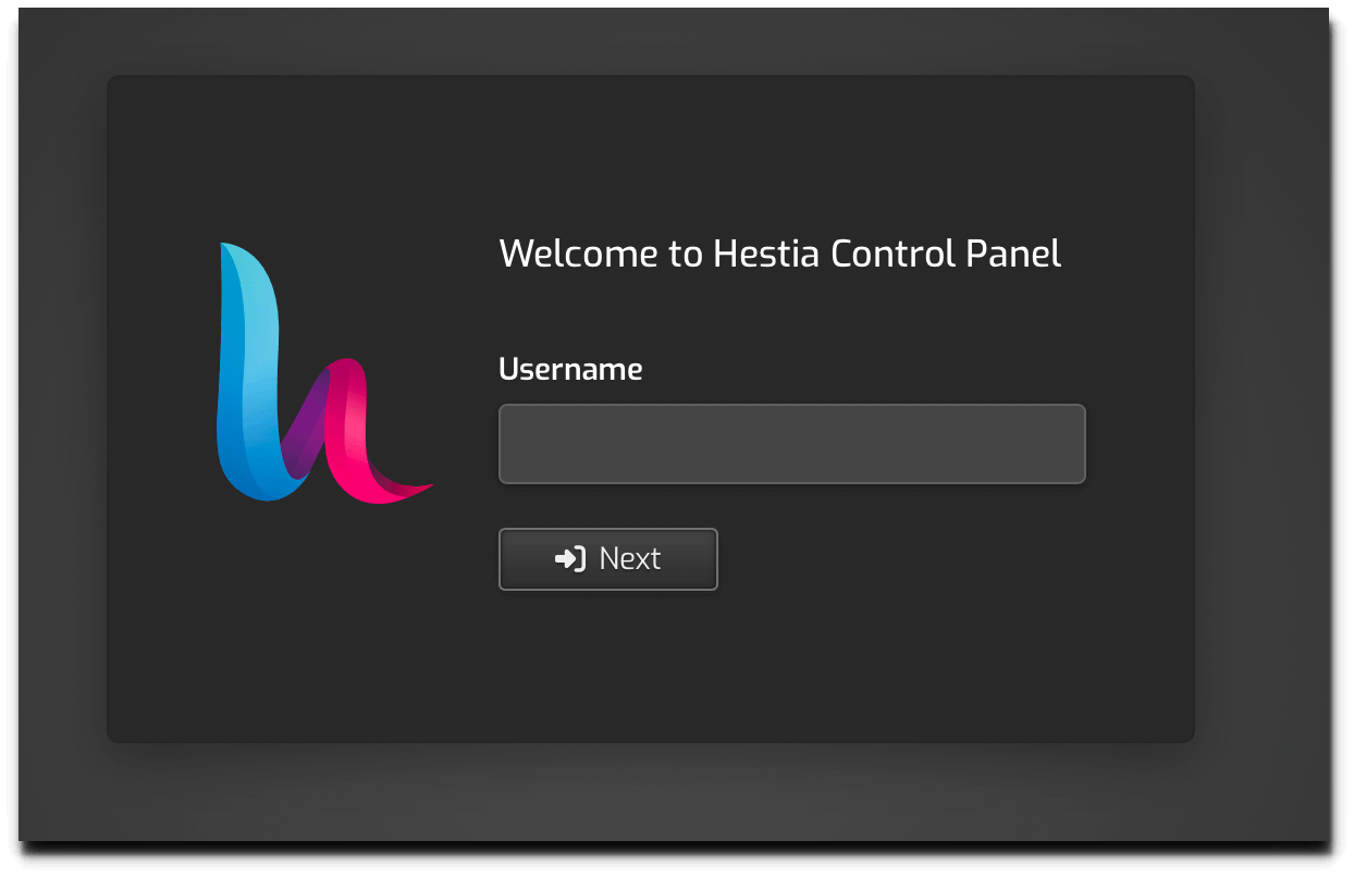 4. Hestia Control Panel 로그인