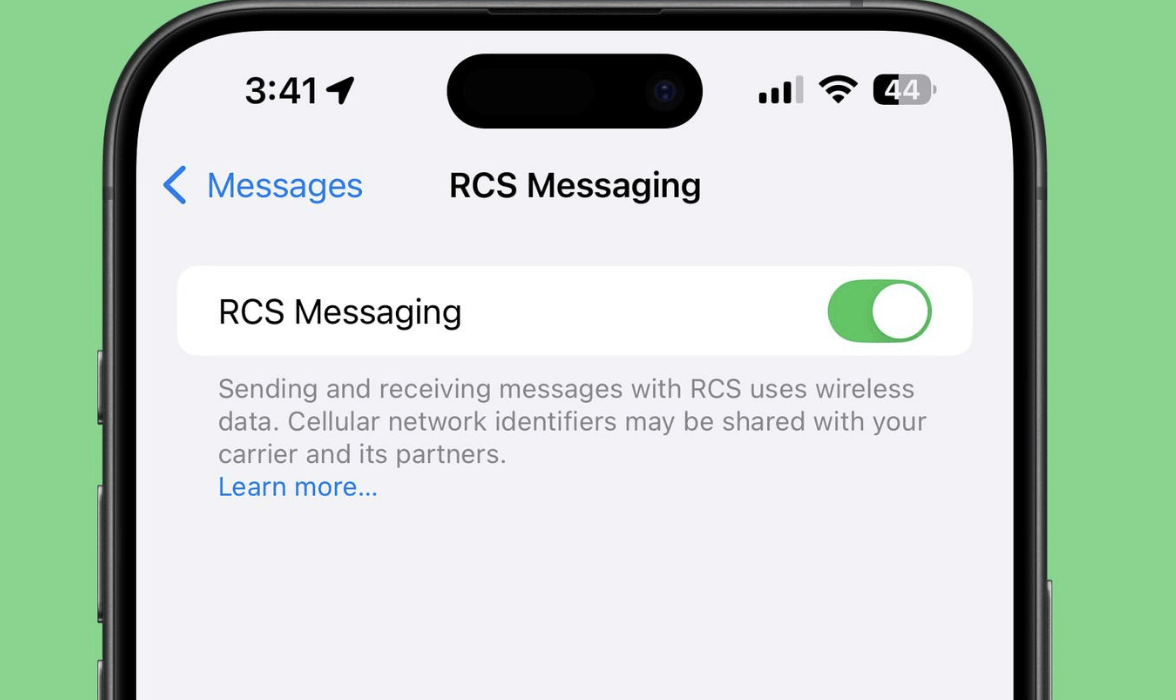 RCS 메시징 설정 개선